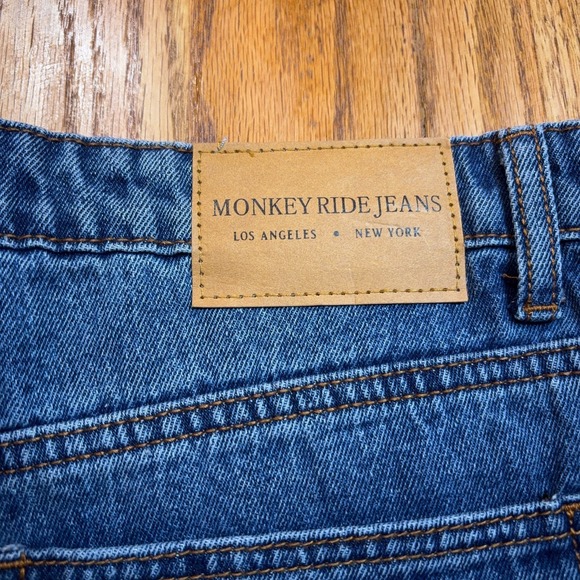 Monkey Ride Jean Shorts Women's Large (34 Waist) Carpenter Original - Picture 3 of 9